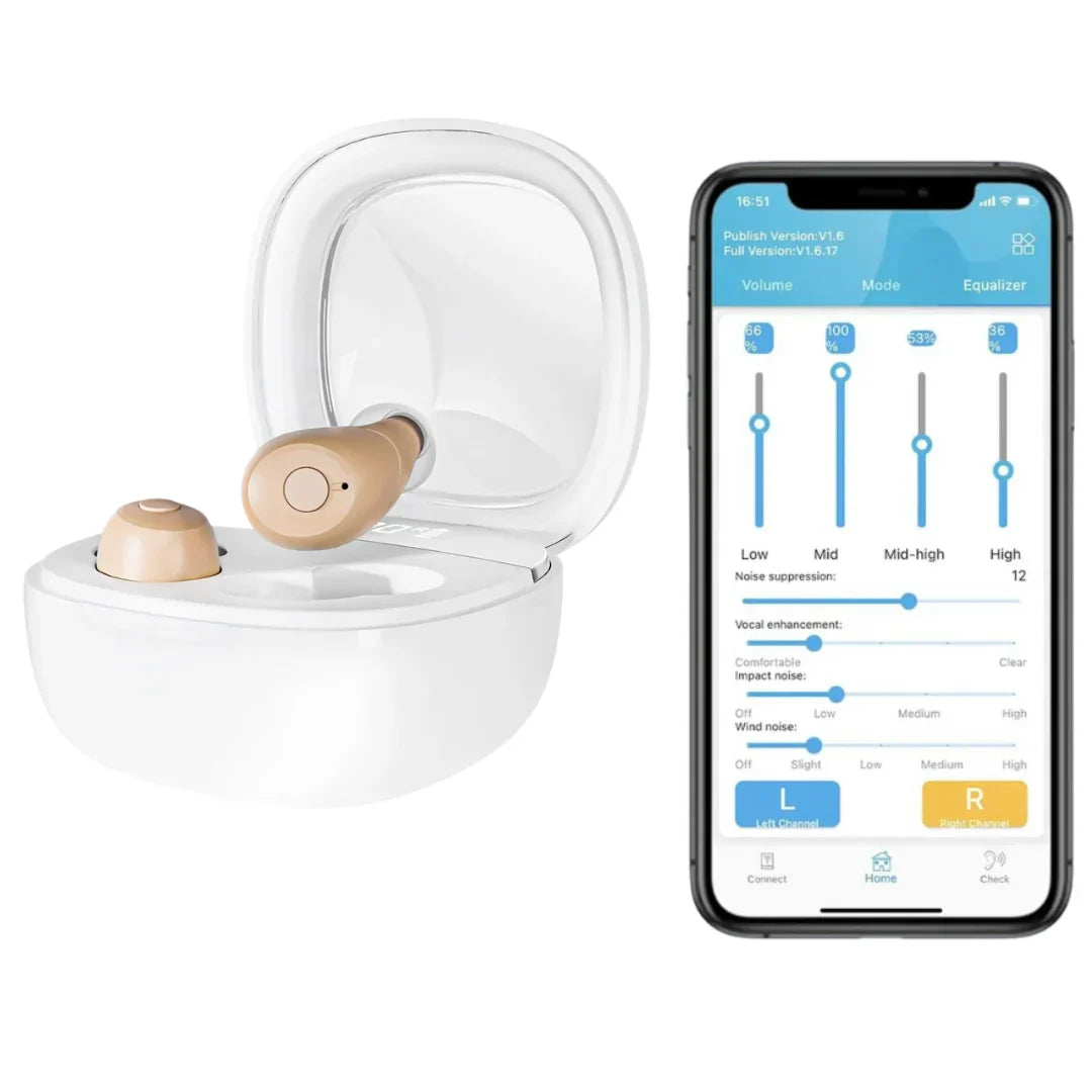 HeaSouls™ Tiny ITE Bluetooth Hearing Aids (App Controlled)